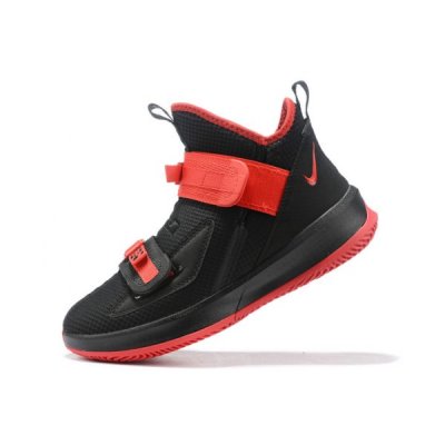 Nike Erkek Lebron Soldier 13 Siyah / Kırmızı Basketbol Ayakkabısı Türkiye - MX0G1J1I